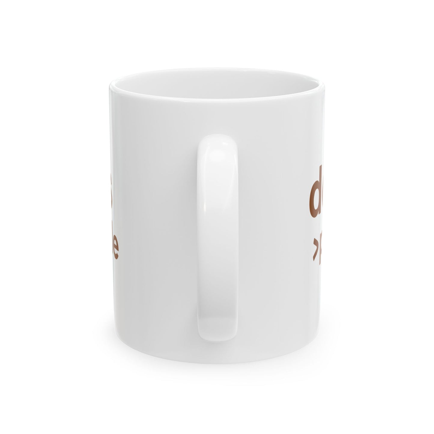Dogs > People Ceramic Dog Lover Mug, Perfect Gift for Dog Owners, Funny Pet Lover Cup, Coffee Tea Mug, Dog Themed Kitchenware, Adult Unisex T-Shirt