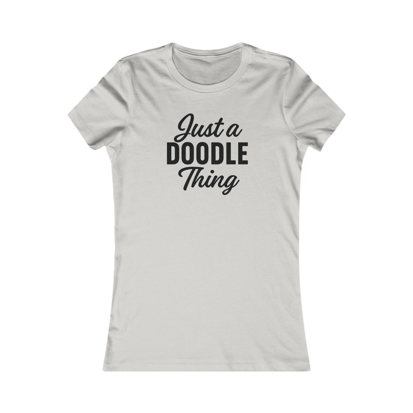 Just a Doodle Thing T-Shirt for Women | Funny Doodle Dog Lover Tee | Minimal Curly Dog Owner Shirt, Adult Unisex T-Shirt