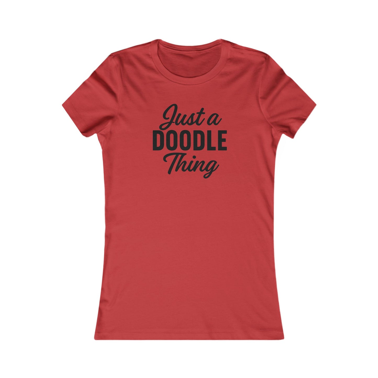 Just a Doodle Thing T-Shirt for Women | Funny Doodle Dog Lover Tee | Minimal Curly Dog Owner Shirt, Adult Unisex T-Shirt