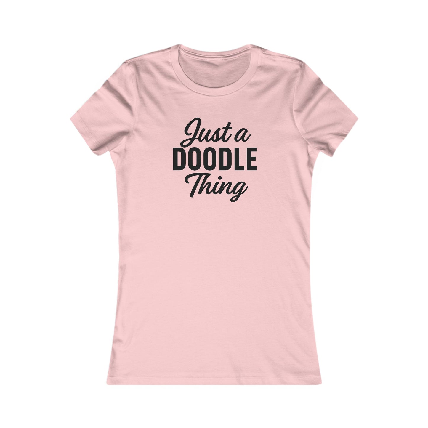 Just a Doodle Thing T-Shirt for Women | Funny Doodle Dog Lover Tee | Minimal Curly Dog Owner Shirt, Adult Unisex T-Shirt