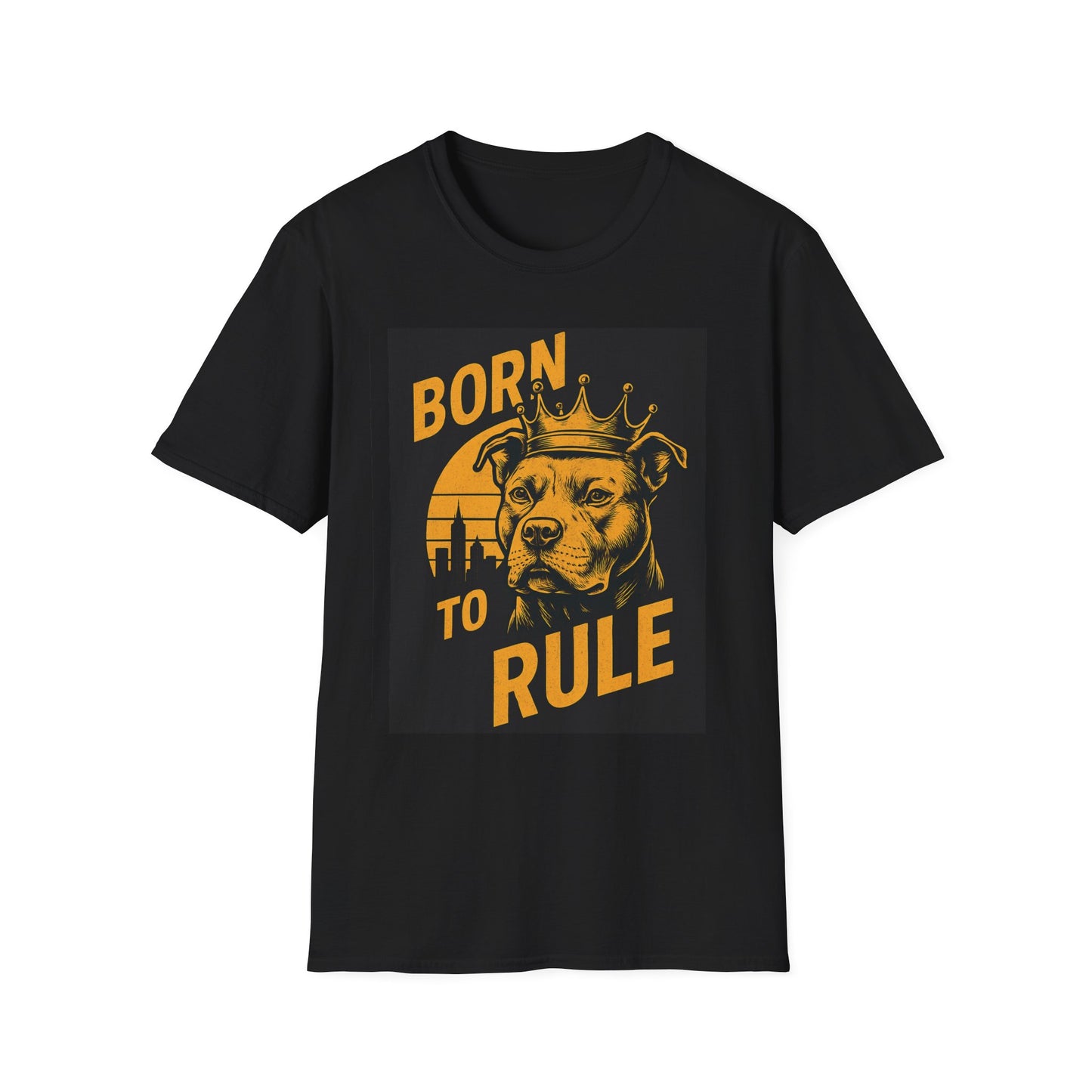 Born To Rule Adult Unisex T-Shirt Pit Bull Rules | Unique Graphic Tee, Perfect Gift for Pet Owners, Animal Lovers, Casual Wear, Everyday Style
