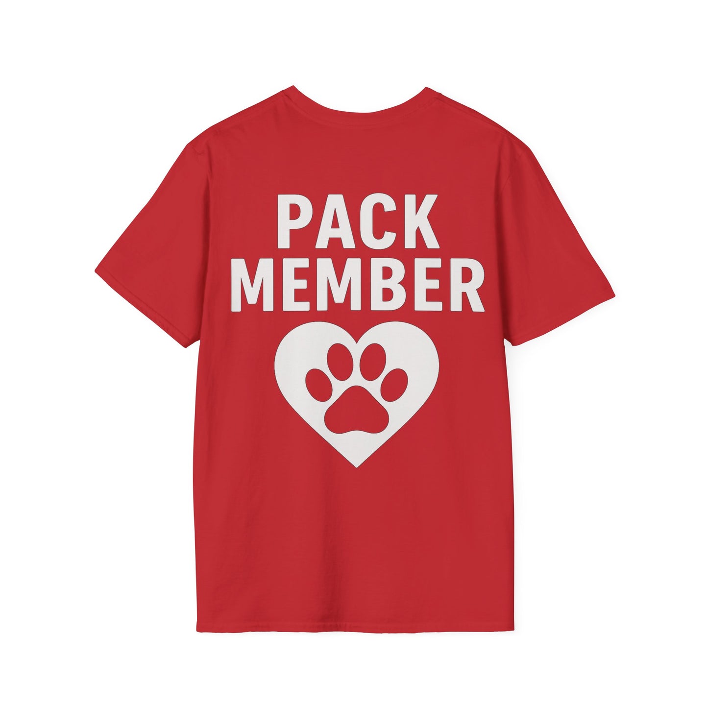 Pack Member Dog Shirt – Two Sided Rescue Tee – Front and Back Pack Member Logo – Black or White Print Options – Matching Family Rescue Apparel – Pitbull Dog Lover Gift – Animal Shelter Support – Adopt Don’t Shop Tee, Adult Unisex T-Shirt