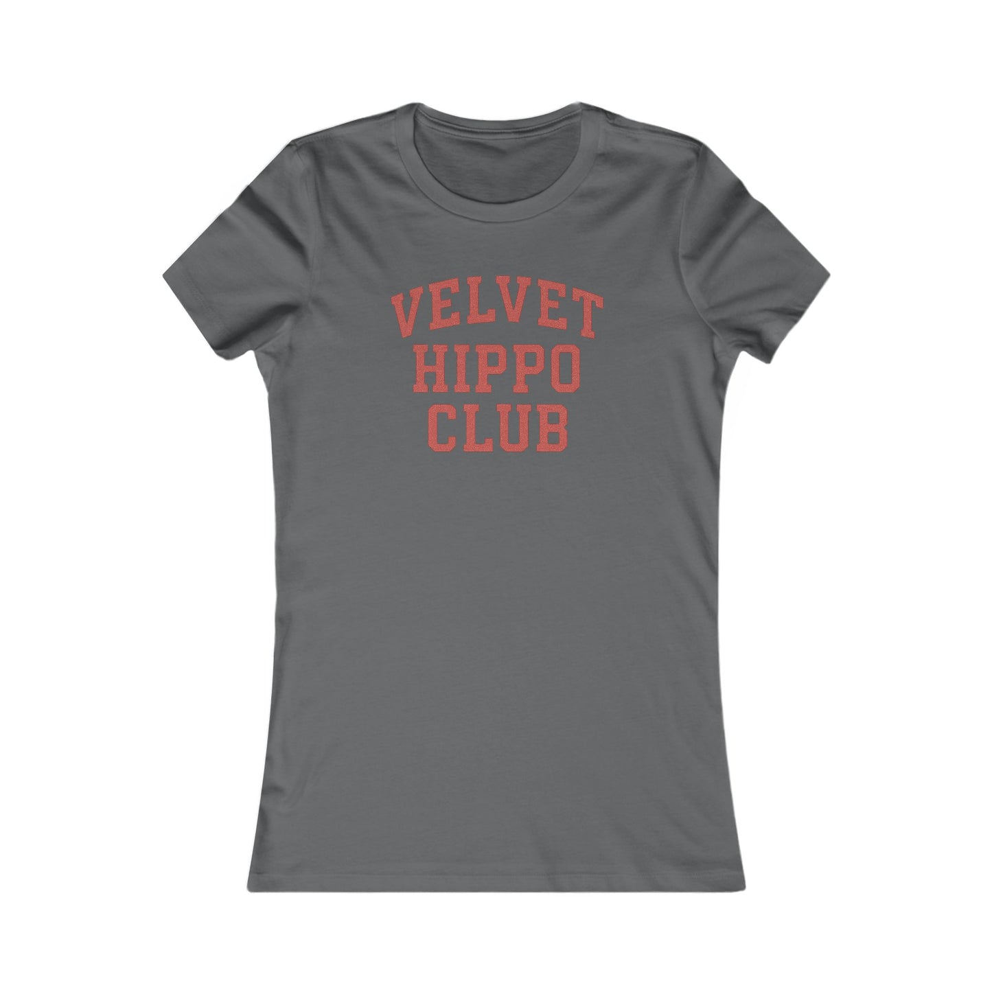 Velvet Hippo Club Women’s T-Shirt – Funny Pit Bull Gift for Dog Moms, Bella+Canvas 6004 in Vintage Brick Red, Adult Women's T-Shirt