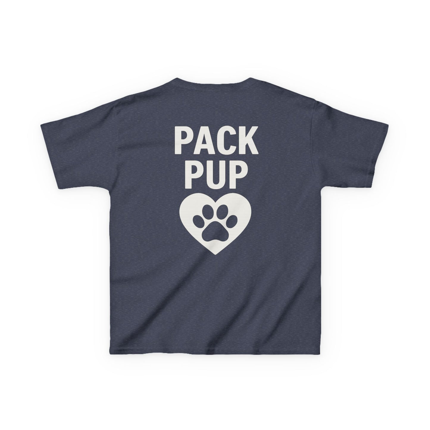 Pack Pup Youth Dog Shirt – Matching Family Rescue Tee – Front Pack Member Logo – Back Pack Pup Design – Gildan 5000B Heavy Cotton – Kid’s Two-Sided Rescue Shirt – Animal Shelter Support – Dog Lover Gift – Pack Collection, Adult Unisex T-Shirt