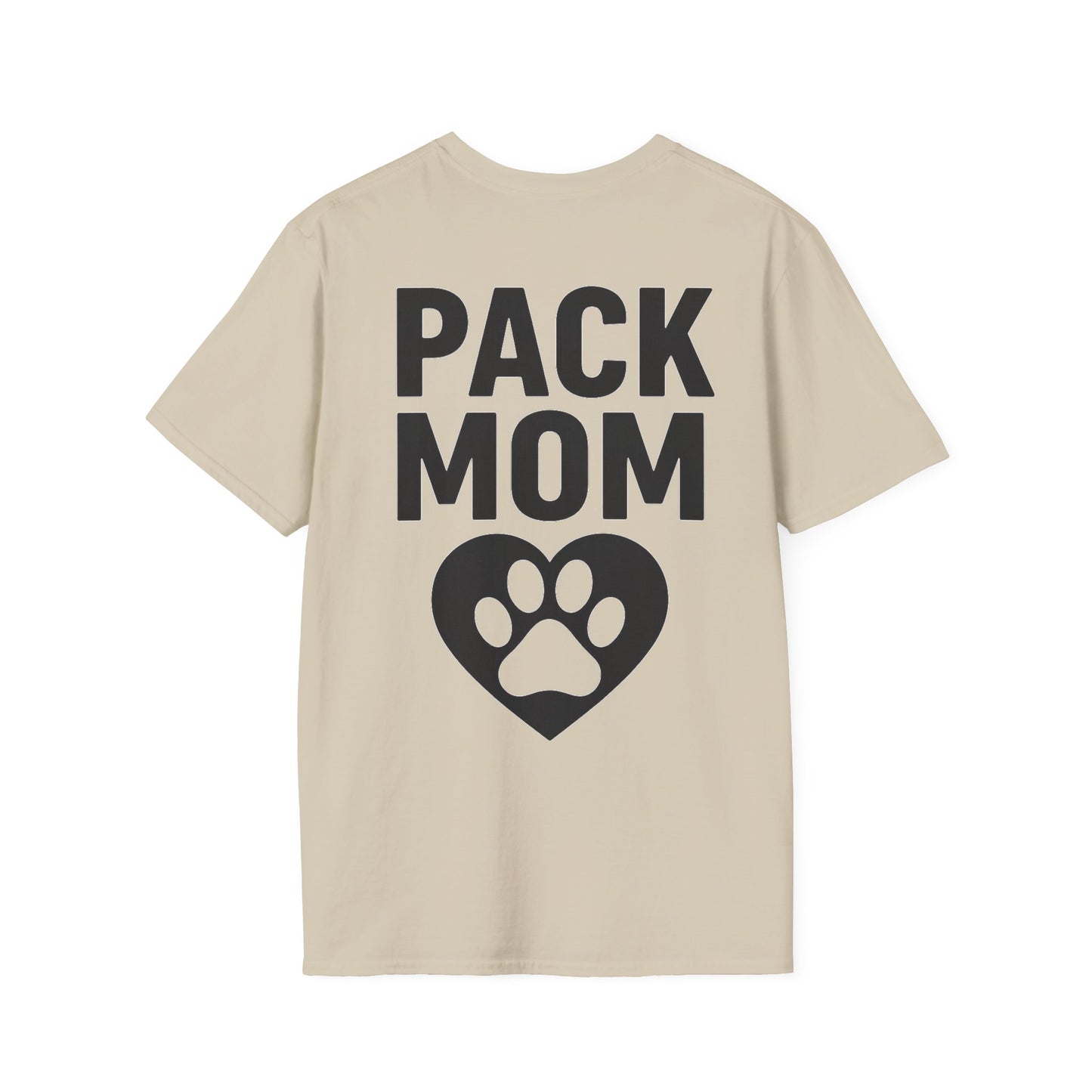 Pack Mom Dog Shirt – Two Sided Rescue Tee for Dog Moms – Front Pack Member Logo – Back Pack Mom Design – Matching Family Rescue Apparel – Animal Shelter Support Gift – Pitbull Rescue Shirt – Join the Pack Tee, Adult Unisex T-Shirt