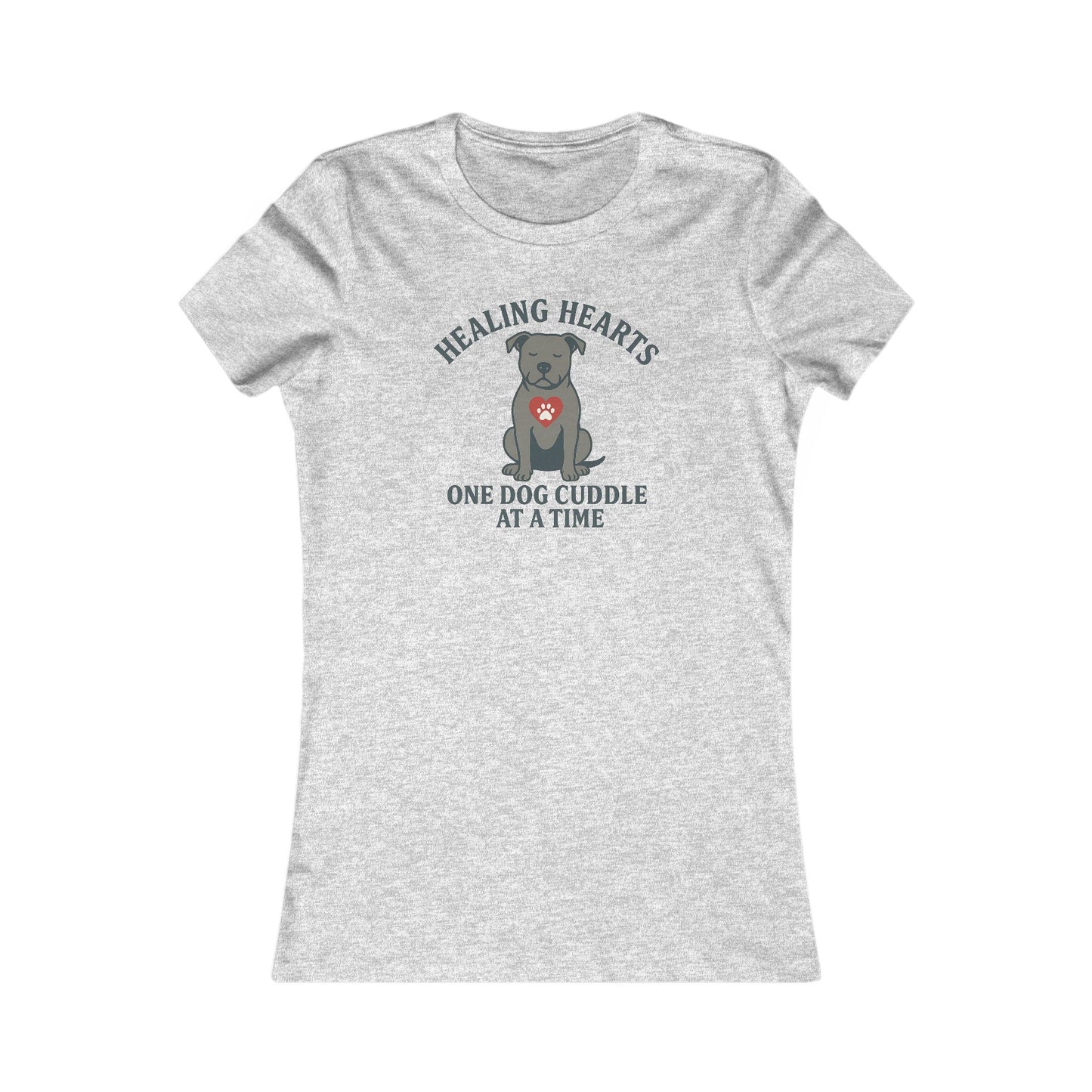 Healing Hearts One Dog Cuddle at a Time Tee, Dog Lover Shirt, Animal Rescue Gift, Pet Adoption Apparel, Cute Animal T-Shirt, Adult Unisex T-Shirt