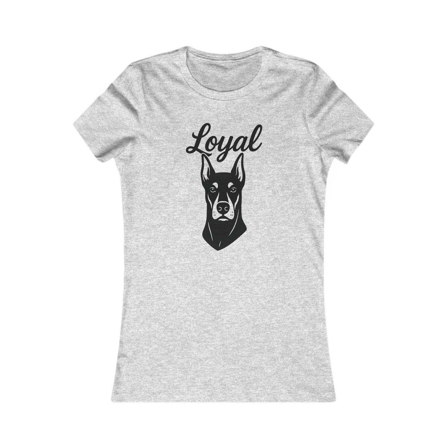 Loyal Doberman Pinscher Dog Lover's Tee, Gift for Dog Owners, Cute Pet Shirt, Animal Lover Apparel, Casual Everyday Wear, Adult Unisex T-Shirt