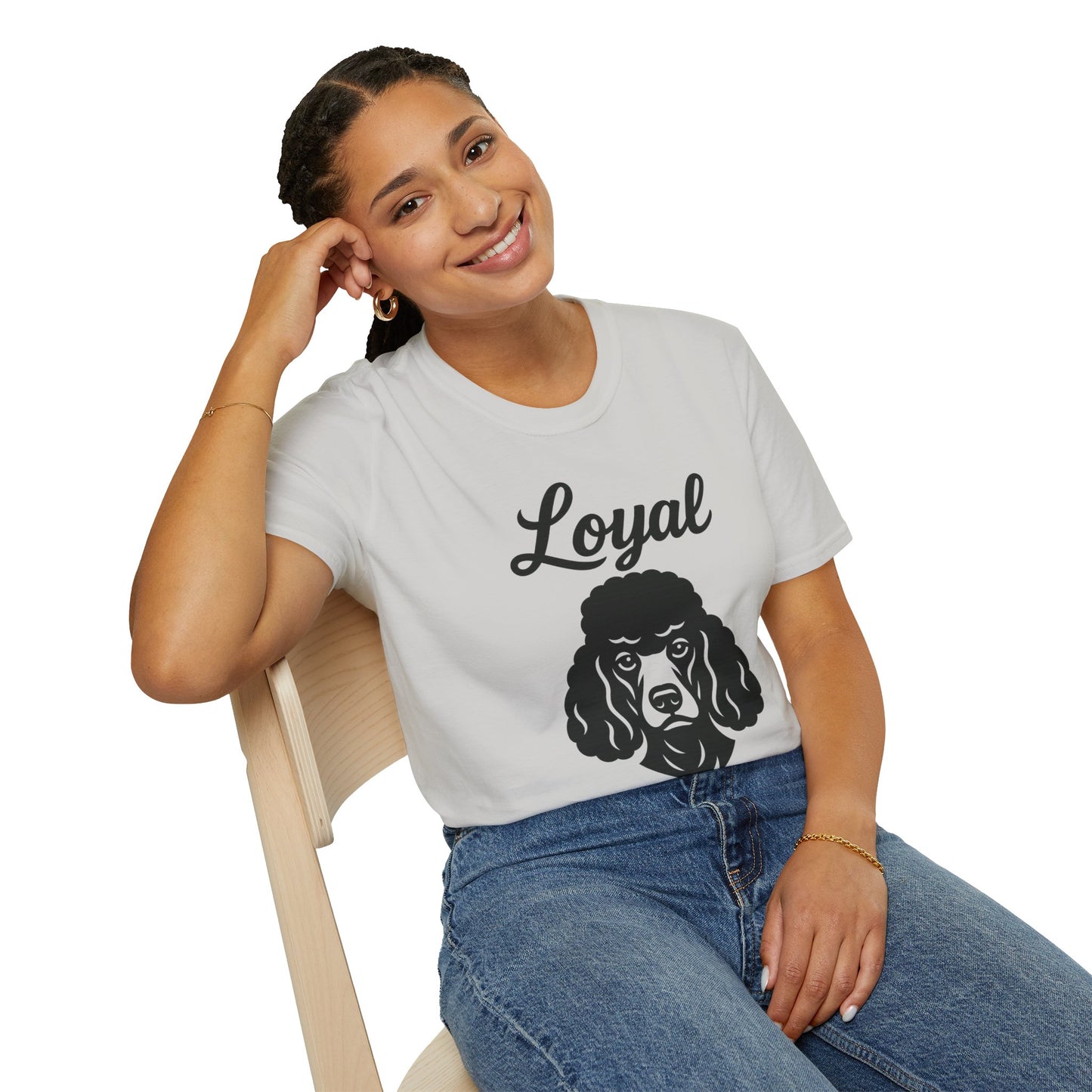 Loyal Poodle T-Shirt – Unisex Dog Lover Shirt for Adults Who Love Poodles