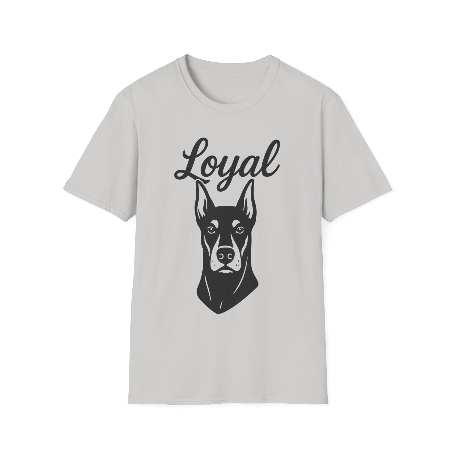 Loyal Doberman Pinscher T-Shirt – Fierce & Faithful Dog Lover Graphic Tee | Adopted and Adored Apparel, Adult Unisex T-Shirt