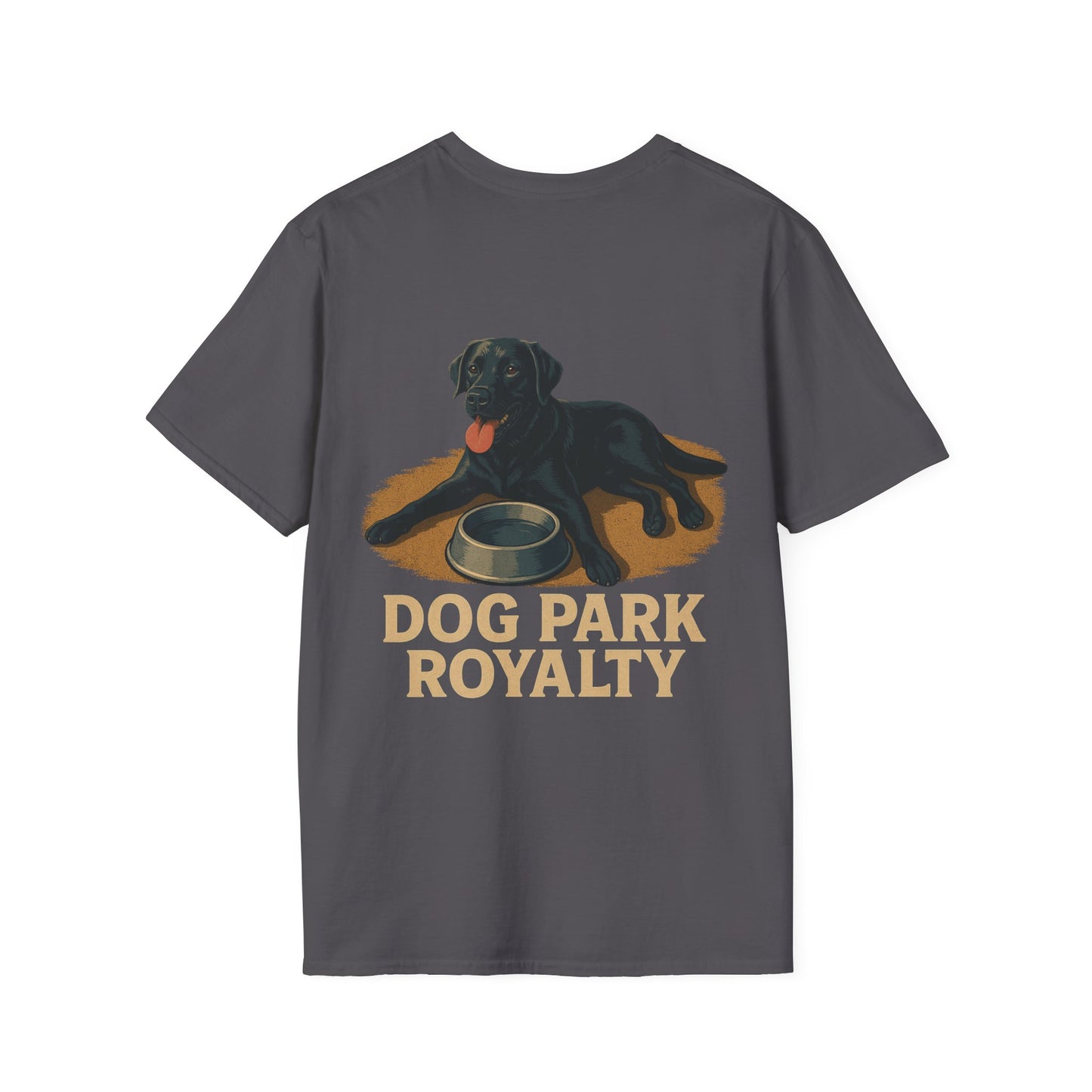 Dog Park Royalty T-Shirt for Dog Lovers – Funny Black Lab Graphic Tee | Rescue Dog Park Shirt for Men & Women | Animal Rescue Apparel, Adult Unisex T-Shirt