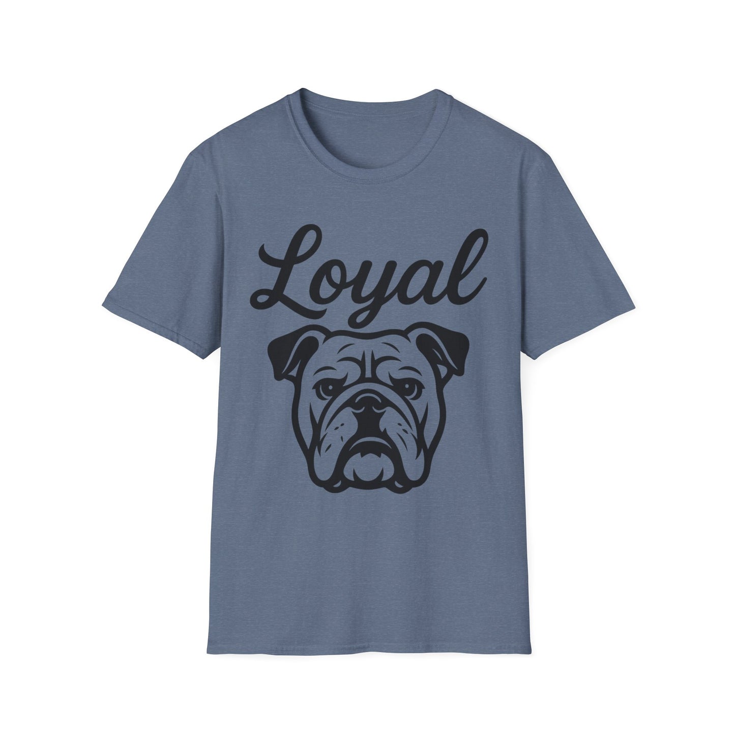 Loyal English Bulldog T-Shirt – Bold Dog Head Graphic for Bulldog Lovers & Rescue Advocates, Adult Unisex T-Shirt