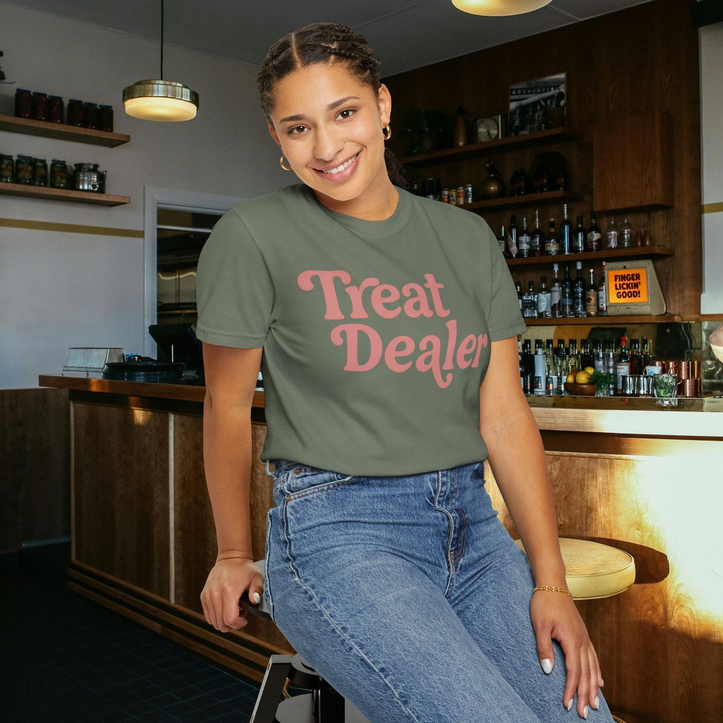 Treat Dealer Dog Lover Adult Unisex Comfort Colors 1717 T-Shirt
