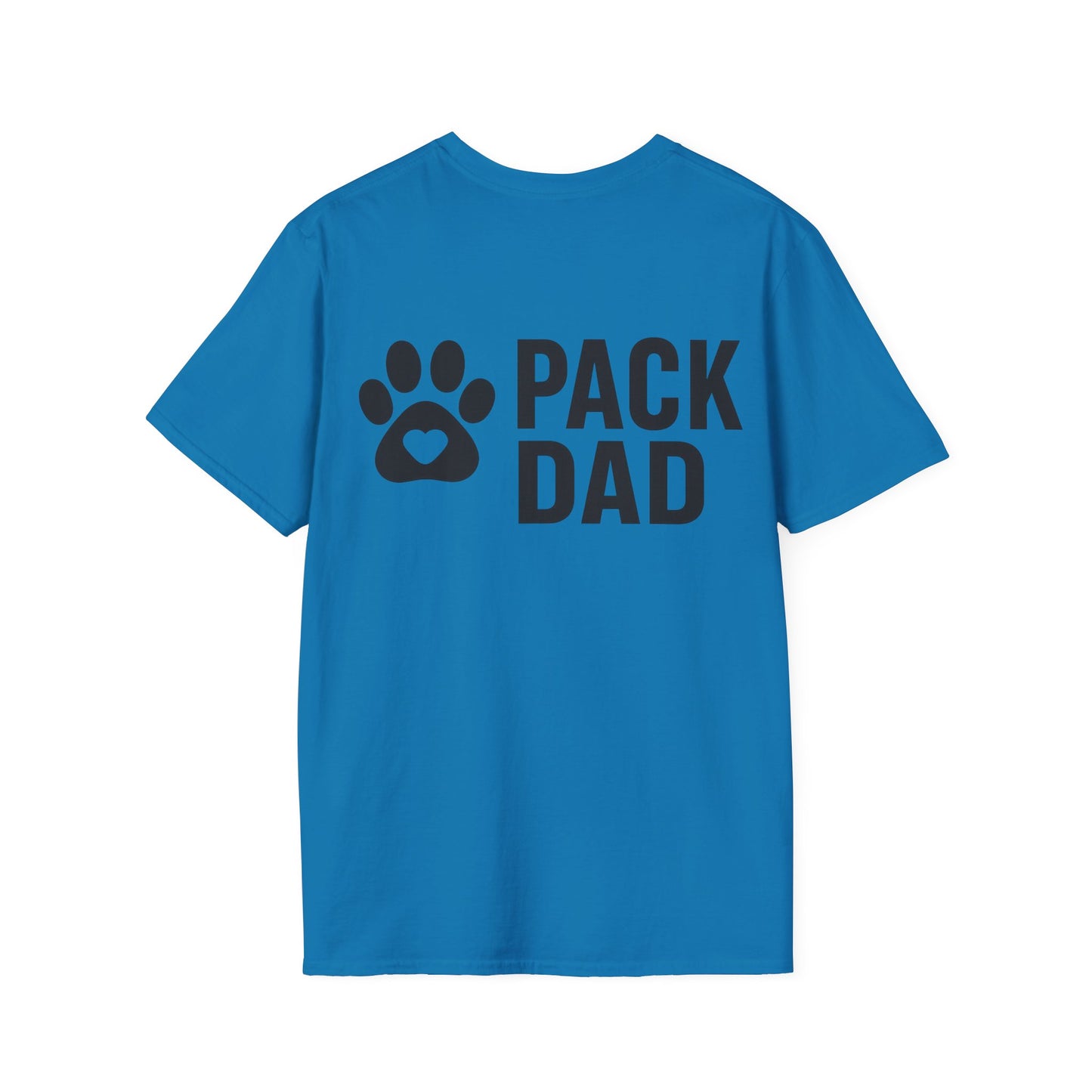Pack Dad T-Shirt with Paw Print – Matching Dog Family Tee – Father’s Day Dog Dad Gift – Adopted and Adored Apparel, Adult Unisex T-Shirt