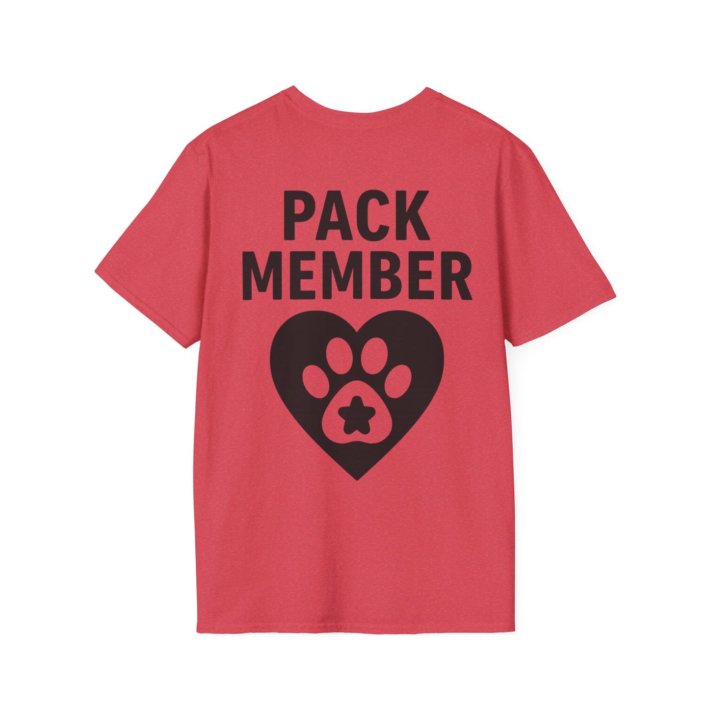 Pack Member Dog Shirt – Two Sided Rescue Tee – Front and Back Pack Member Logo – Black or White Print Options – Matching Family Rescue Apparel – Pitbull Dog Lover Gift – Animal Shelter Support – Adopt Don’t Shop Tee, Adult Unisex T-Shirt