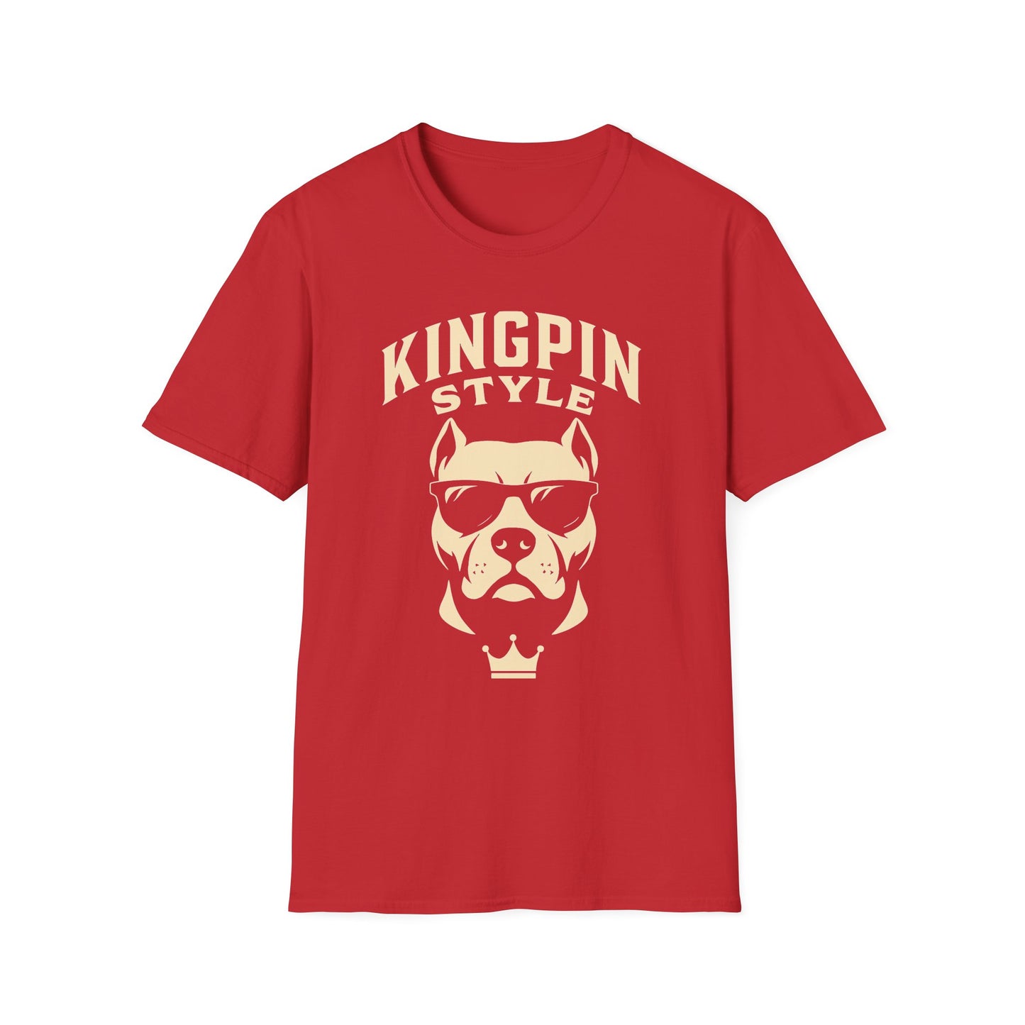 Kingpin Style Dog T-Shirt Adult Unisex | Cool Pet Lover Tee | Funny Gift for Dog Owners | Casual Wear | Animal Lover Gift