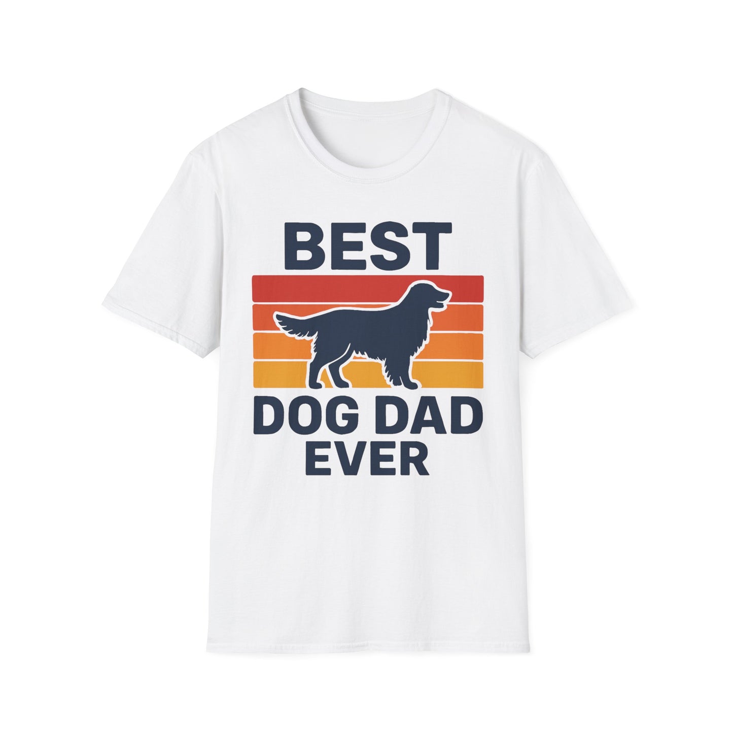 Best Dog Dad Ever Golden Retriever Adult Unisex T-Shirt, Pet Lover Gift, Father's Day Tee, Dog Owner Apparel, Casual Everyday Wear