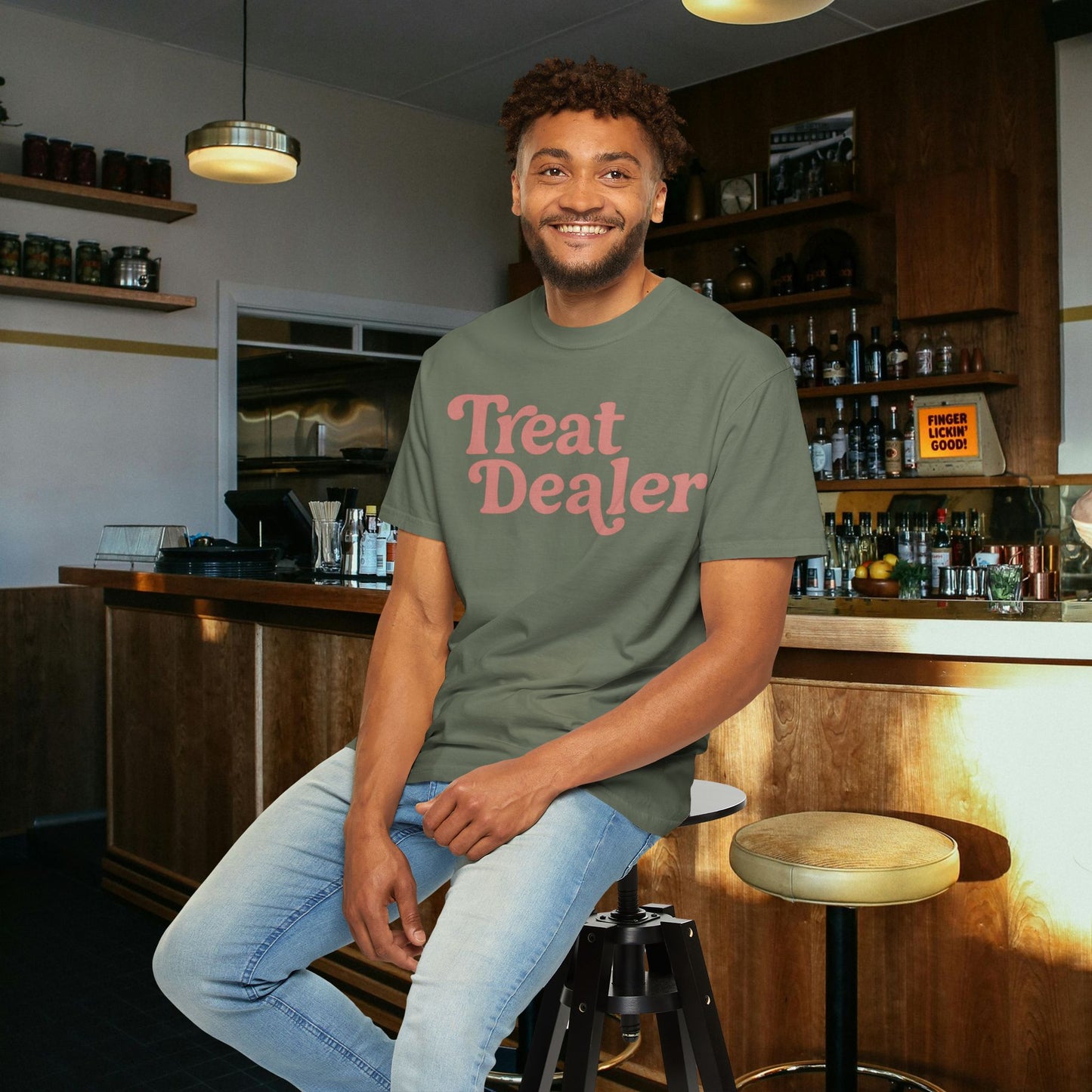 Treat Dealer Dog Lover Adult Unisex Comfort Colors 1717 T-Shirt