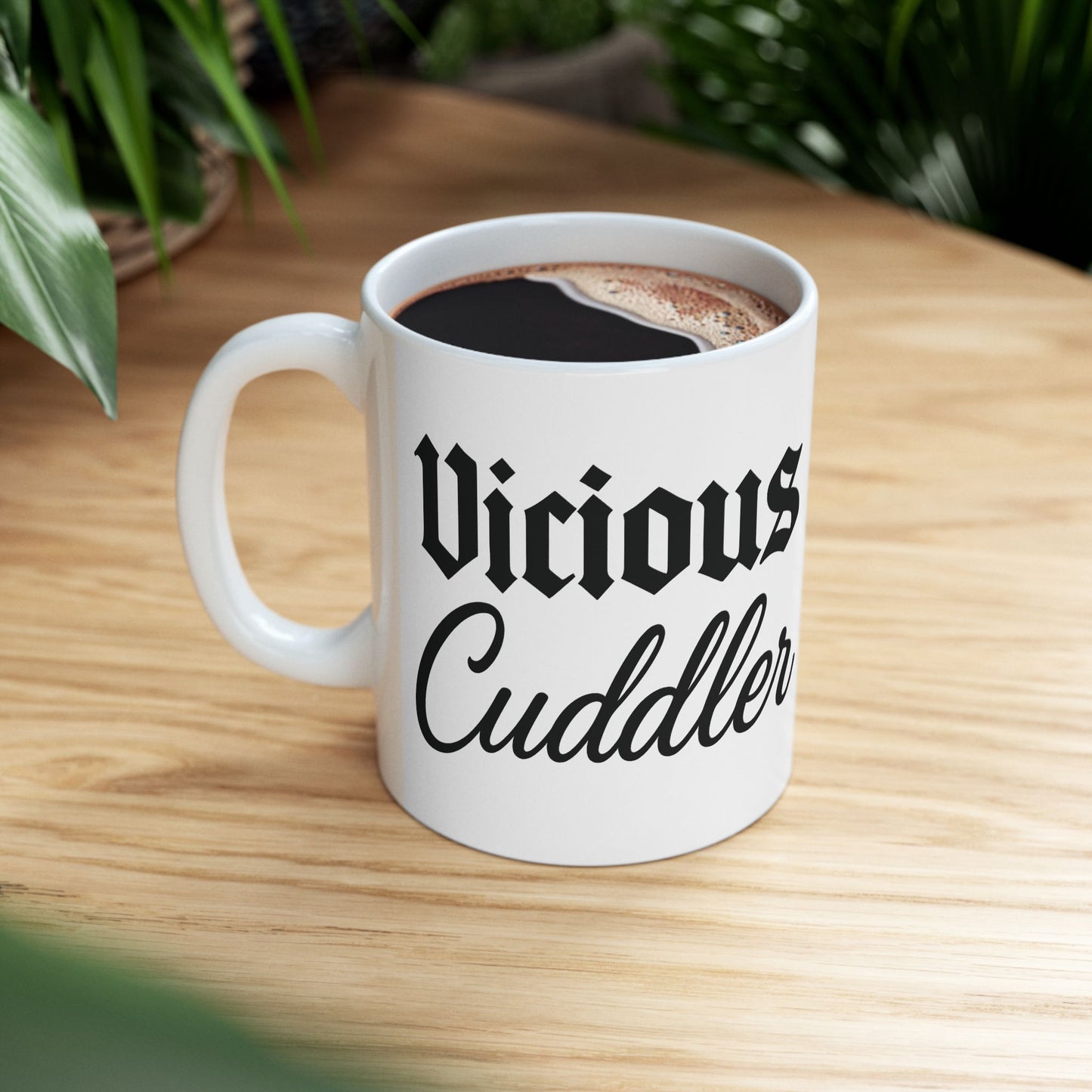 Vicious Cuddler Ceramic Mug - Unique Coffee Cup for Pet Lovers, Cute Gift for Birthdays and Holidays, Funny Drinking Mug, Adult Unisex T-Shirt