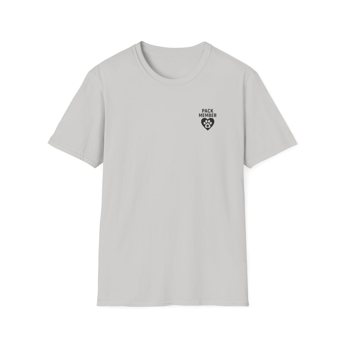 Pack Member Dog Shirt – Two Sided Rescue Tee – Front and Back Pack Member Logo – Black or White Print Options – Matching Family Rescue Apparel – Pitbull Dog Lover Gift – Animal Shelter Support – Adopt Don’t Shop Tee, Adult Unisex T-Shirt