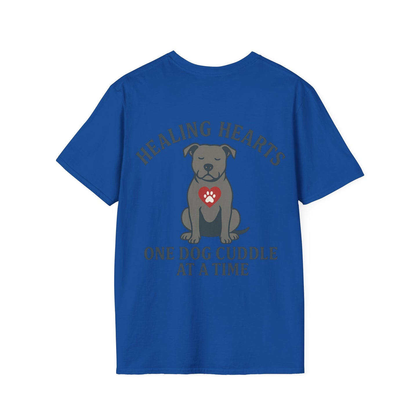 Healing Hearts Rescue Shirt – Pitbull Dog Lover Gift – Pack Member Tee, Adult Unisex T-Shirt