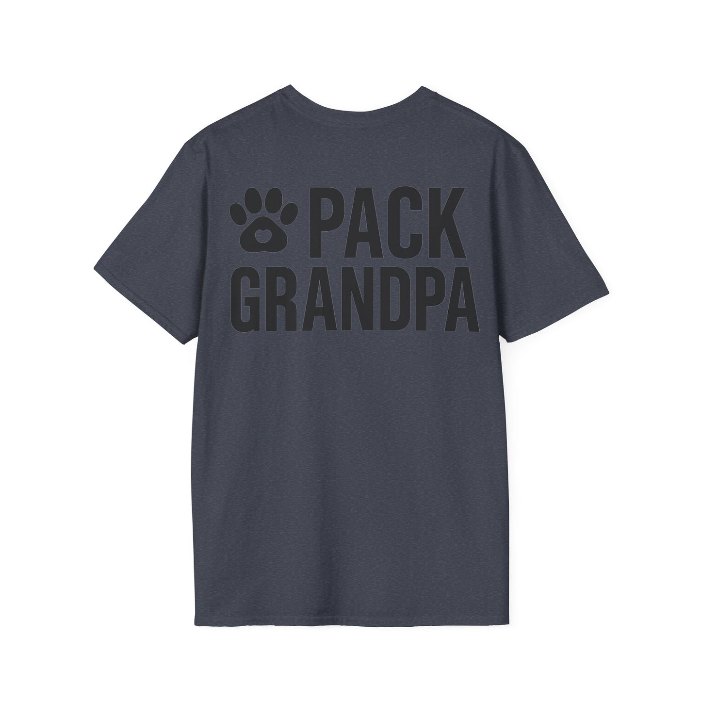 Pack Grandpa T-Shirt | Dog Rescue T-Shirt for Grandpa | Matching Family T-Shirt with Paw Print | $1 Donated to Animal Rescue, Adult Unisex T-Shirt