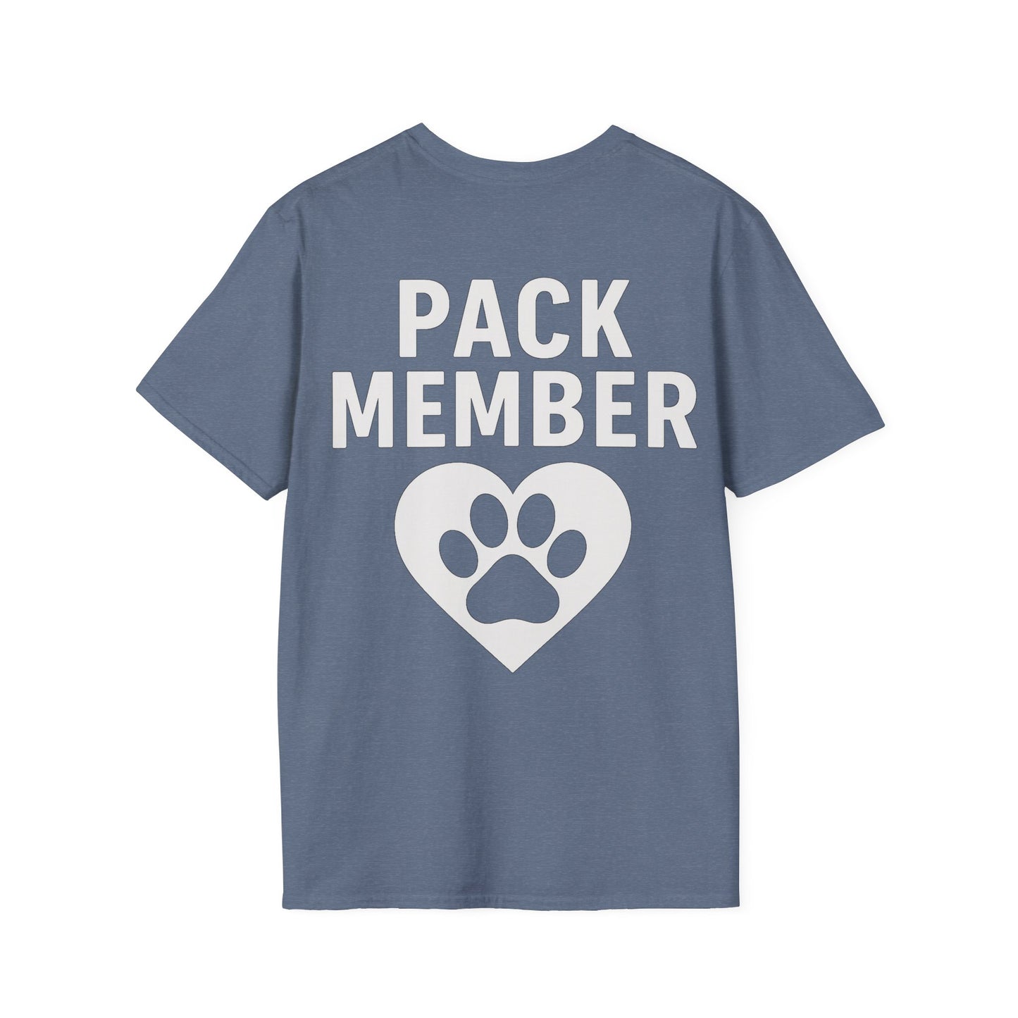 Pack Member Dog Shirt – Two Sided Rescue Tee – Front and Back Pack Member Logo – Black or White Print Options – Matching Family Rescue Apparel – Pitbull Dog Lover Gift – Animal Shelter Support – Adopt Don’t Shop Tee, Adult Unisex T-Shirt