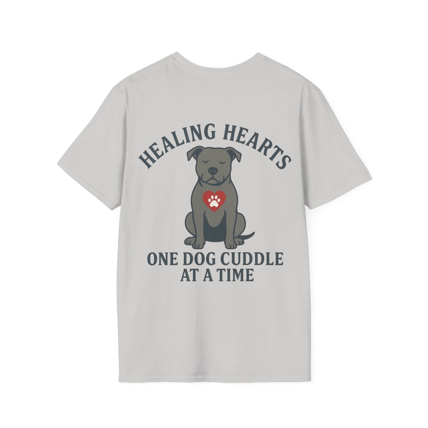 Healing Hearts Rescue Shirt – Pitbull Dog Lover Gift – Pack Member Tee, Adult Unisex T-Shirt