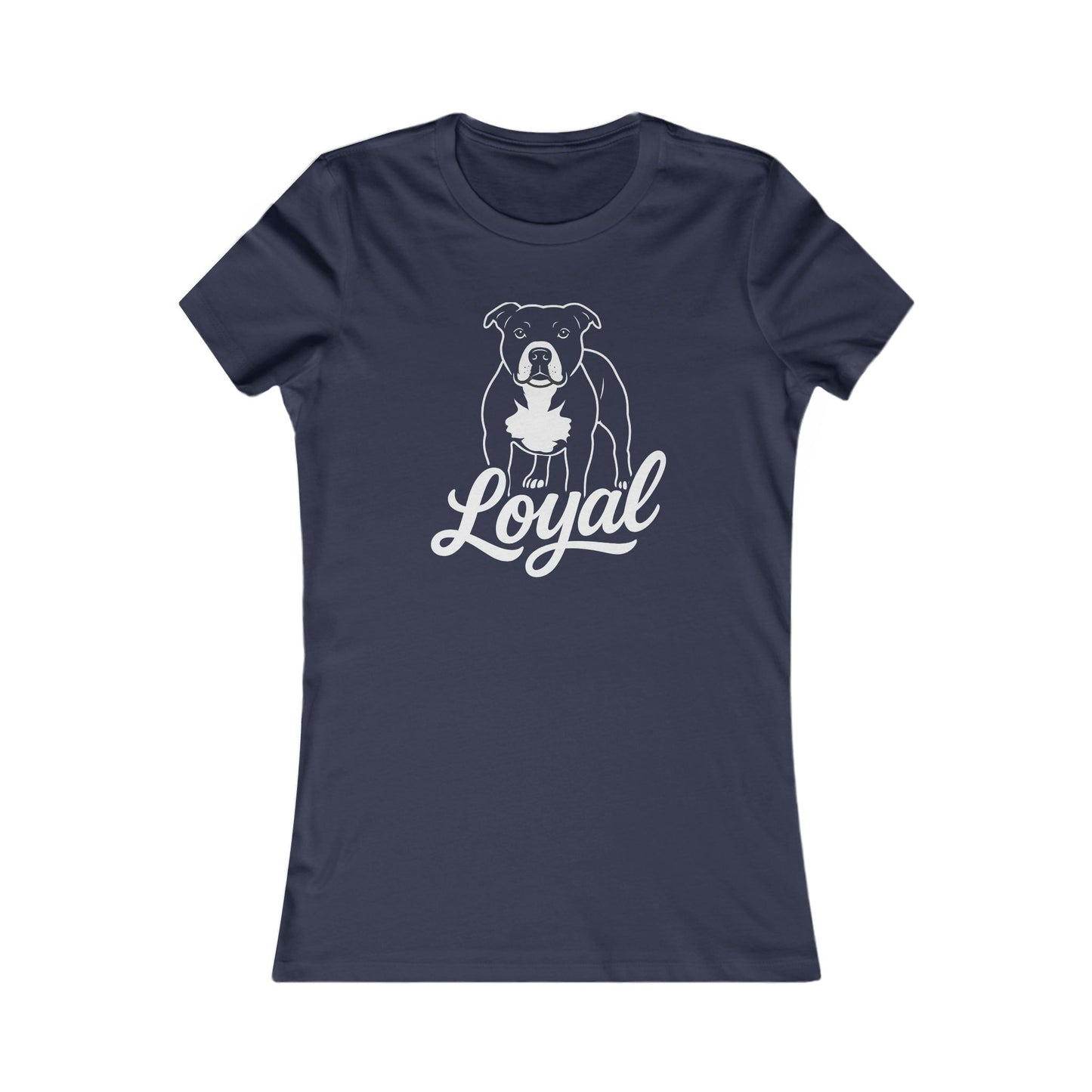 Loyal Pitbull Dog Women's Tee, Dog Lover Gift, Animal Rescue Shirt, Casual Tee for Pet Owners, Funny Dog Shirt, Gift for Animal Lovers, Adult Unisex T-Shirt
