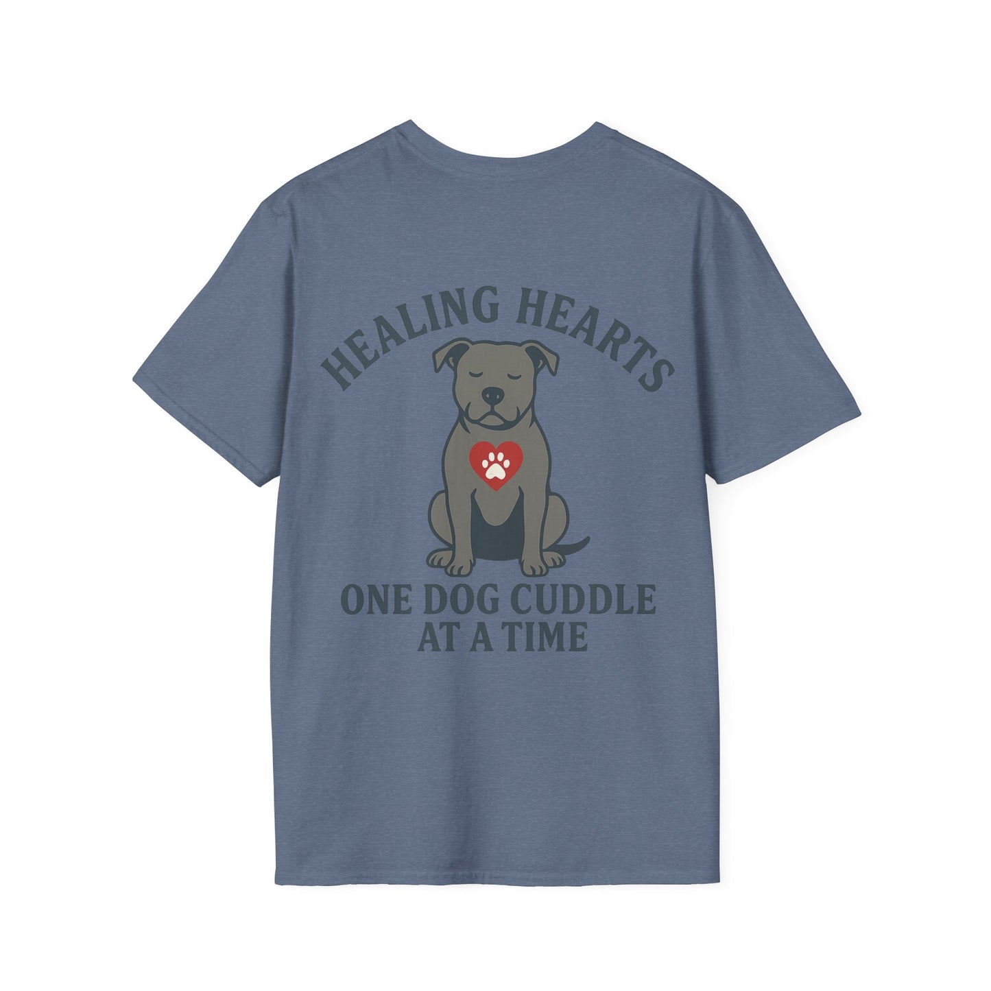 Healing Hearts Rescue Shirt – Pitbull Dog Lover Gift – Pack Member Tee, Adult Unisex T-Shirt
