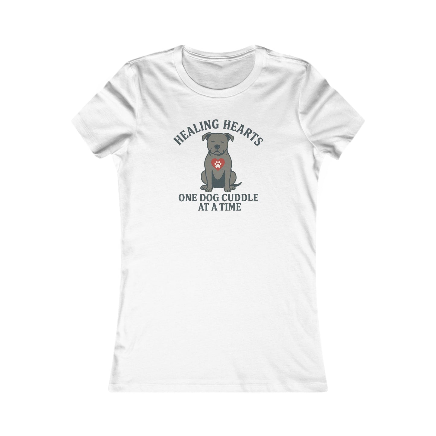 Healing Hearts One Dog Cuddle at a Time Tee, Dog Lover Shirt, Animal Rescue Gift, Pet Adoption Apparel, Cute Animal T-Shirt, Adult Unisex T-Shirt