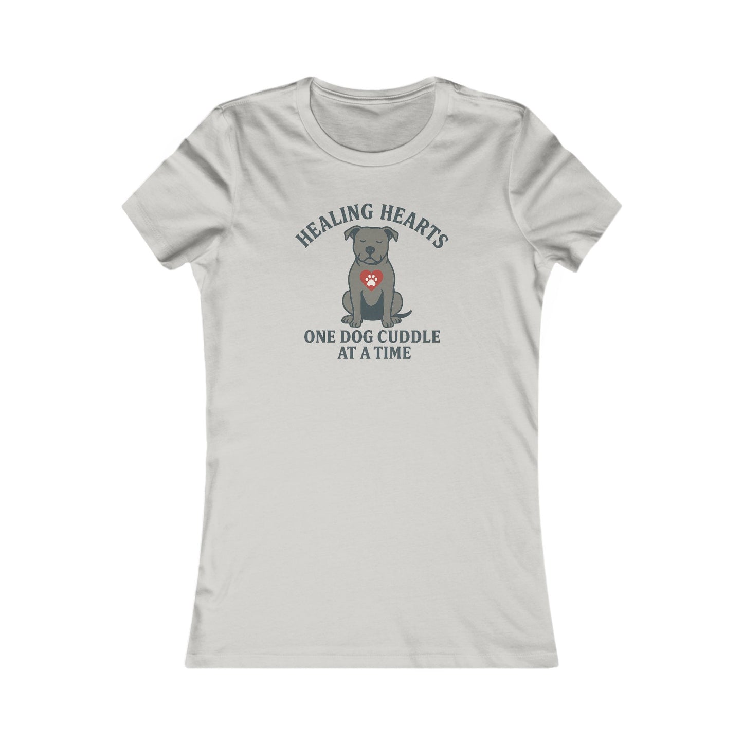 Healing Hearts One Dog Cuddle at a Time Tee, Dog Lover Shirt, Animal Rescue Gift, Pet Adoption Apparel, Cute Animal T-Shirt, Adult Unisex T-Shirt
