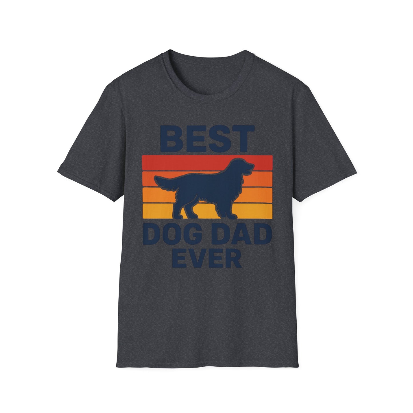 Best Dog Dad Ever Golden Retriever Adult Unisex T-Shirt, Pet Lover Gift, Father's Day Tee, Dog Owner Apparel, Casual Everyday Wear