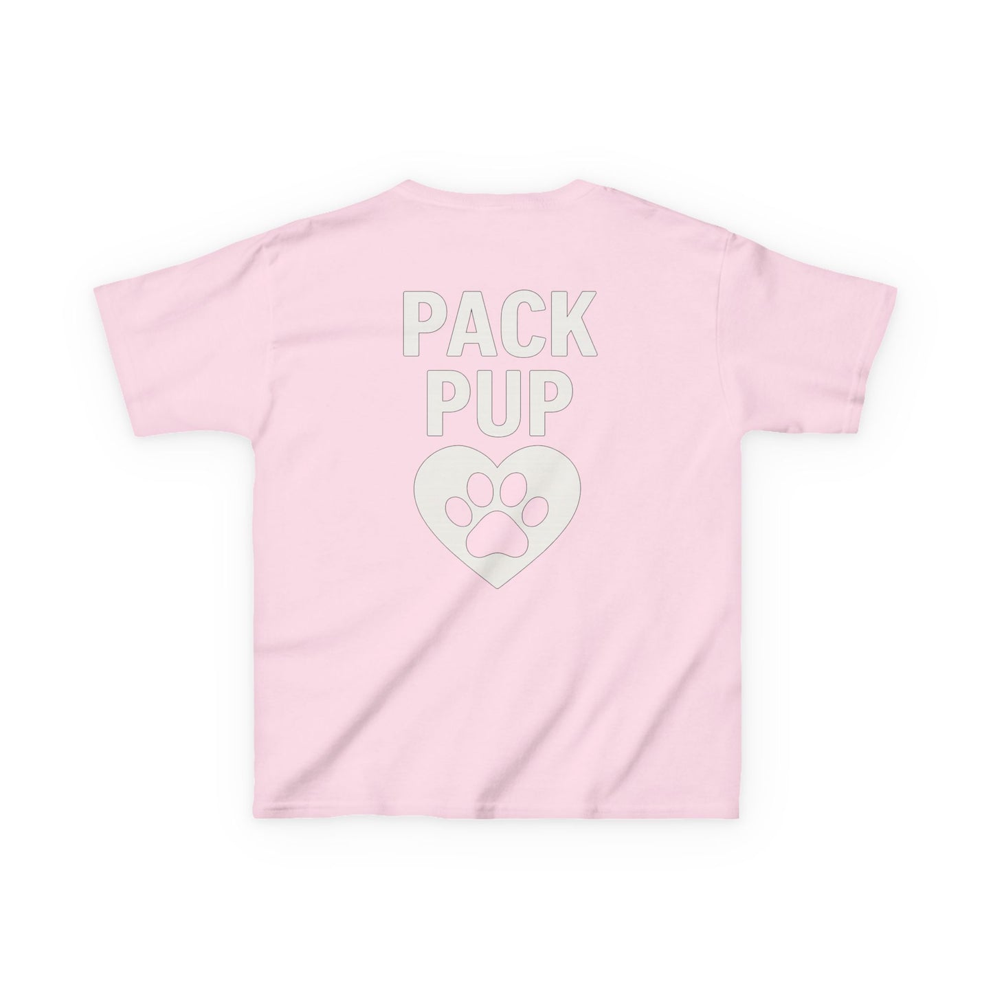 Pack Pup Youth Dog Shirt – Matching Family Rescue Tee – Front Pack Member Logo – Back Pack Pup Design – Gildan 5000B Heavy Cotton – Kid’s Two-Sided Rescue Shirt – Animal Shelter Support – Dog Lover Gift – Pack Collection, Adult Unisex T-Shirt
