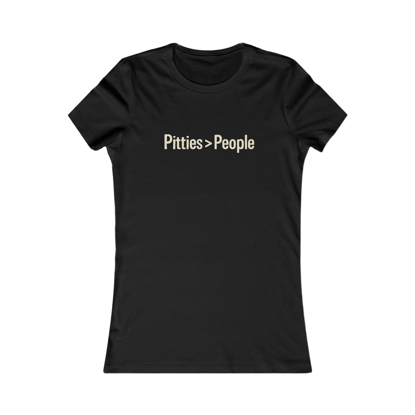 Pitties Over People Women's Tee, Dog Lover T-Shirt, Gifts for Dog Owners, Animal Rescue Shirt, Casual Everyday Wear=t-shirt, Adult Unisex T-Shirt