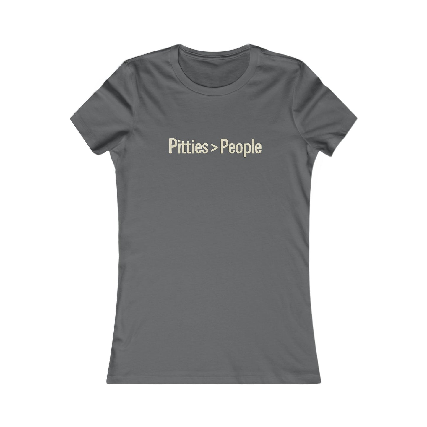 Pitties Over People Women's Tee, Dog Lover T-Shirt, Gifts for Dog Owners, Animal Rescue Shirt, Casual Everyday Wear=t-shirt, Adult Unisex T-Shirt