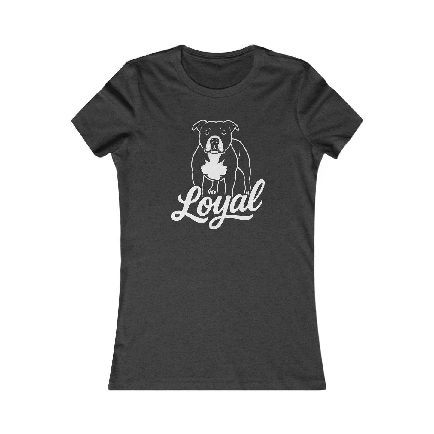Loyal Pitbull Dog Women's Tee, Dog Lover Gift, Animal Rescue Shirt, Casual Tee for Pet Owners, Funny Dog Shirt, Gift for Animal Lovers, Adult Unisex T-Shirt
