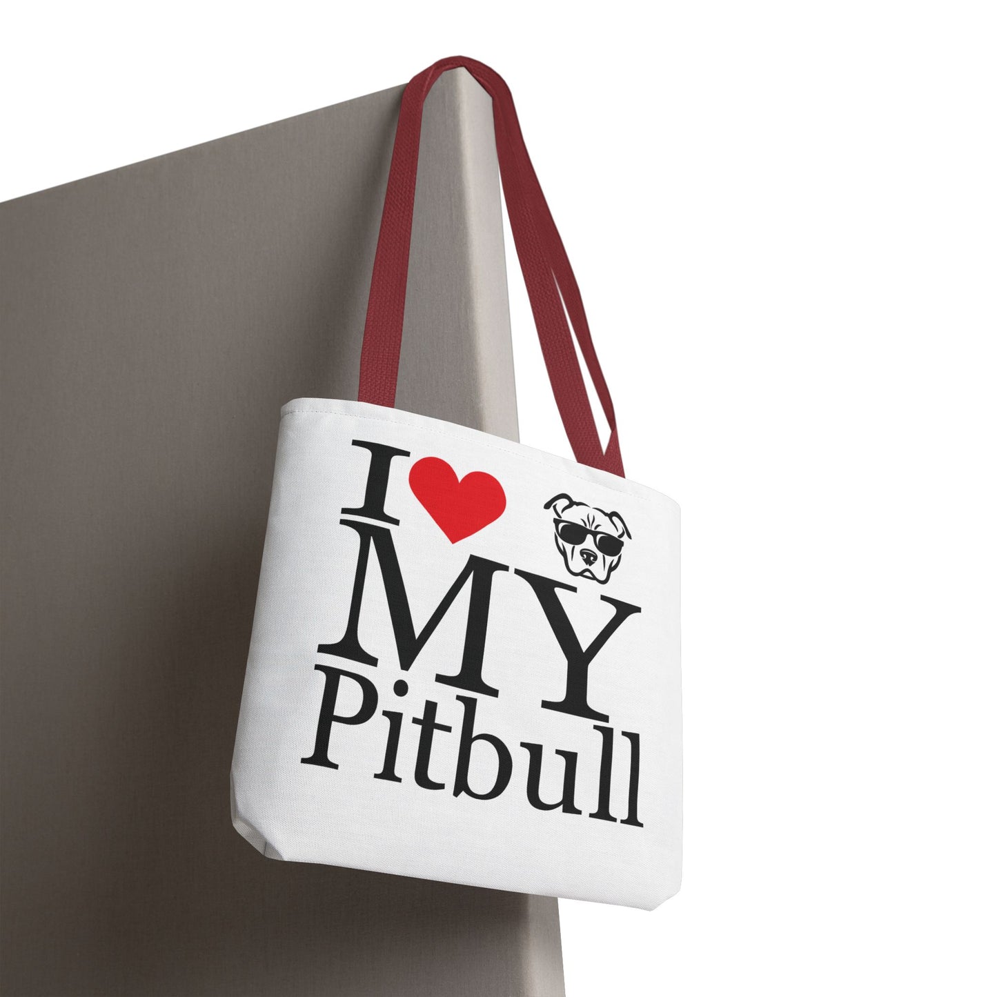 I Love My Pitbull Tote Bag | Pet Lover Gift, Dog Mom Tote, Stylish Canvas Bag, Animal Rescue Fundraiser, Show Your Love, Adult Unisex T-Shirt
