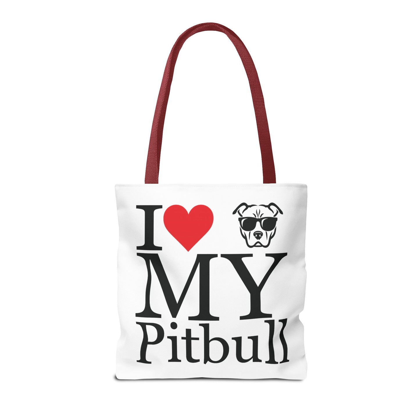 I Love My Pitbull Tote Bag | Pet Lover Gift, Dog Mom Tote, Stylish Canvas Bag, Animal Rescue Fundraiser, Show Your Love, Adult Unisex T-Shirt