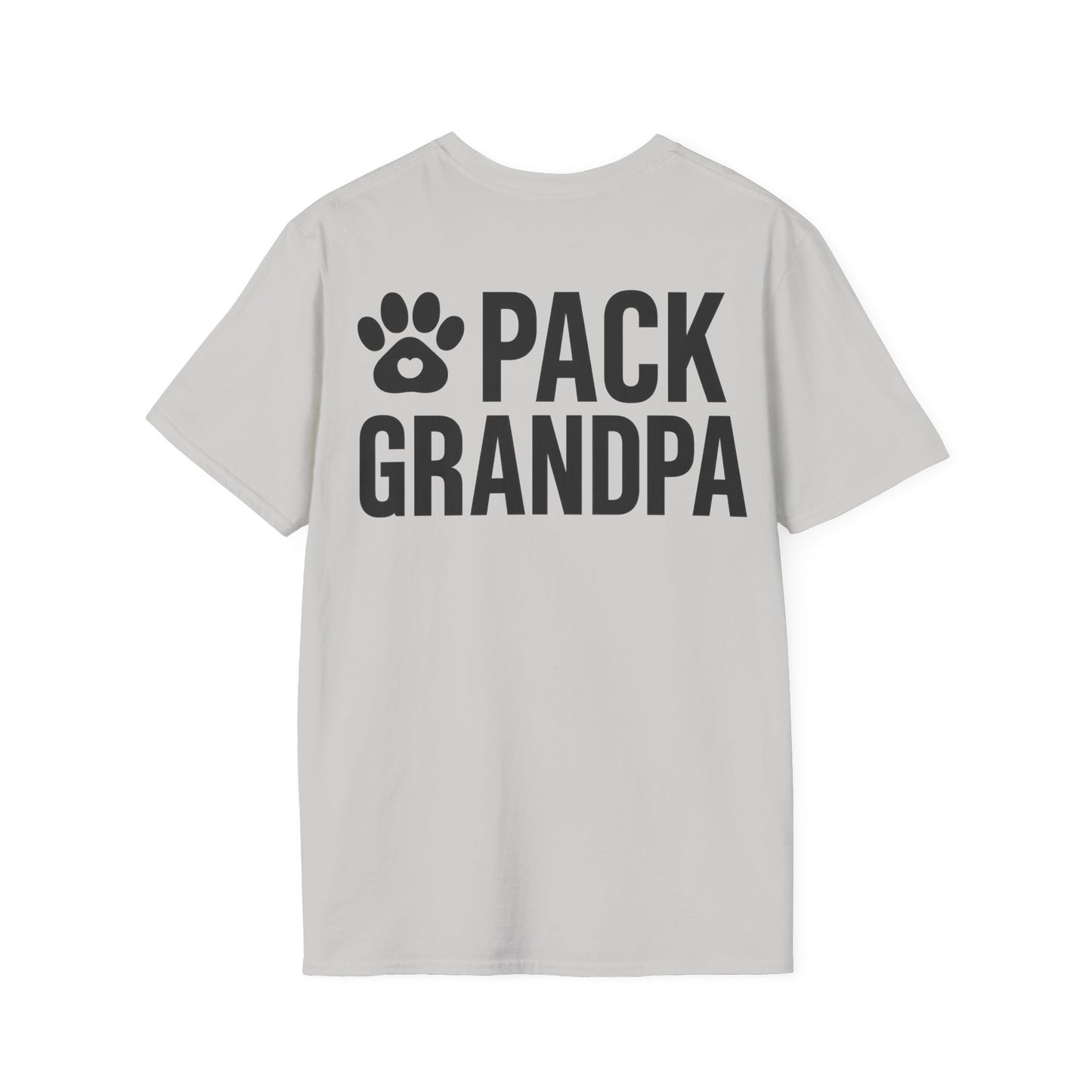 Pack Grandpa T-Shirt | Dog Rescue T-Shirt for Grandpa | Matching Family T-Shirt with Paw Print | $1 Donated to Animal Rescue, Adult Unisex T-Shirt