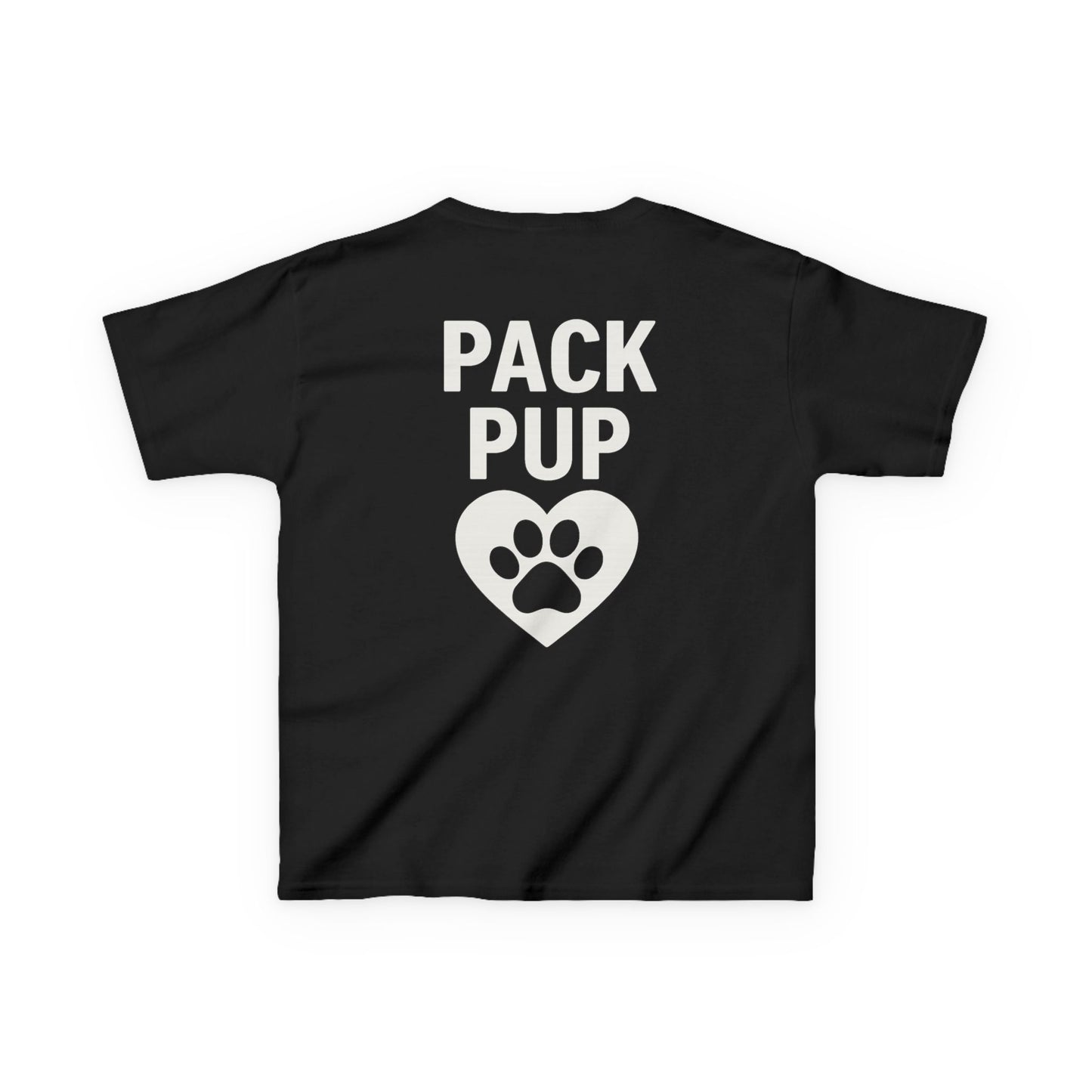 Pack Pup Youth Dog Shirt – Matching Family Rescue Tee – Front Pack Member Logo – Back Pack Pup Design – Gildan 5000B Heavy Cotton – Kid’s Two-Sided Rescue Shirt – Animal Shelter Support – Dog Lover Gift – Pack Collection, Adult Unisex T-Shirt