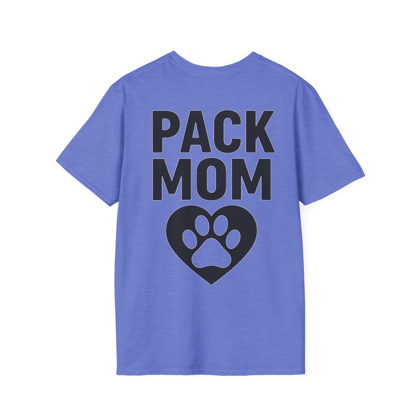 Pack Mom Dog Shirt – Two Sided Rescue Tee for Dog Moms – Front Pack Member Logo – Back Pack Mom Design – Matching Family Rescue Apparel – Animal Shelter Support Gift – Pitbull Rescue Shirt – Join the Pack Tee, Adult Unisex T-Shirt