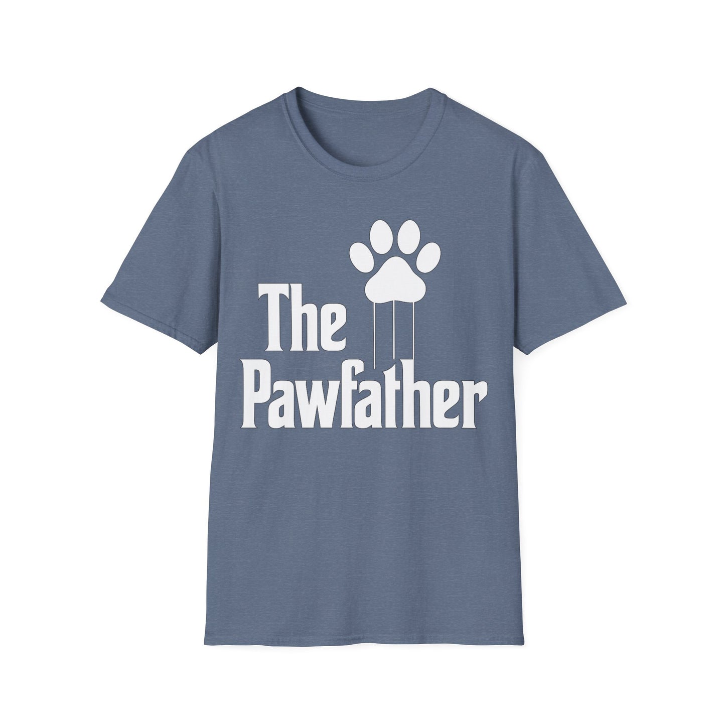The Pawfather Funny Dog Lover T-Shirt | Bold Parody Dog Dad T-Shirt Gift | Rescue Dog Tee for Men Women | Mafia Style Puppy Humor Shirt | Adopted and Adored Apparel, Adult Unisex T-Shirt
