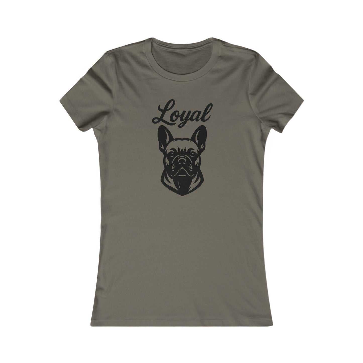 Loyal French Bulldog Tee, Dog Lover Gift, Casual Women's T-Shirt, Pet Owner Apparel, Animal Enthusiast Shirt, Adult Unisex T-Shirt