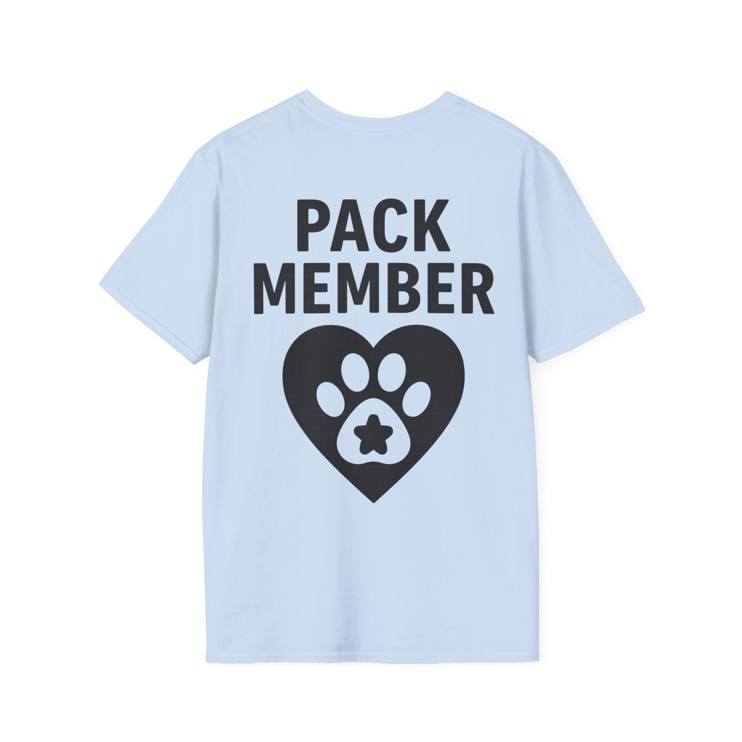 Pack Member Dog Shirt – Two Sided Rescue Tee – Front and Back Pack Member Logo – Black or White Print Options – Matching Family Rescue Apparel – Pitbull Dog Lover Gift – Animal Shelter Support – Adopt Don’t Shop Tee, Adult Unisex T-Shirt