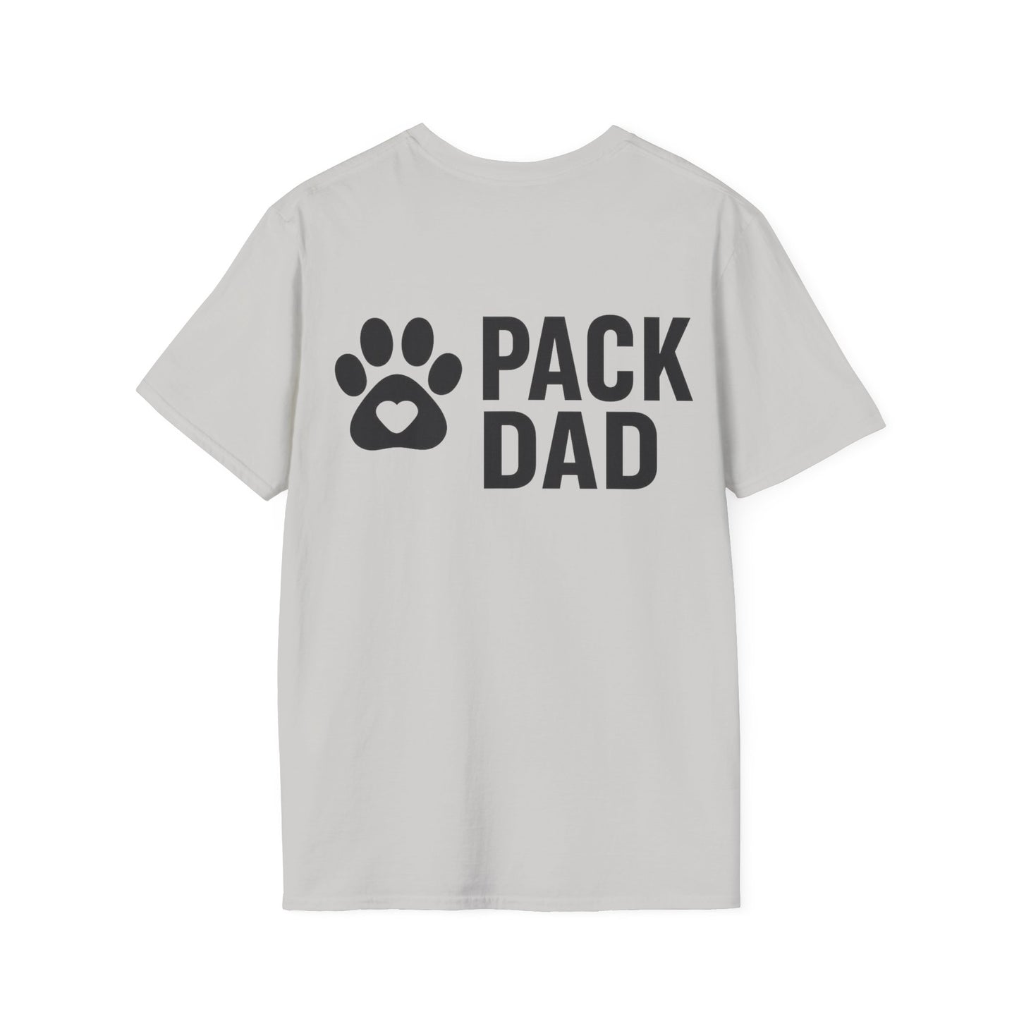 Pack Dad T-Shirt with Paw Print – Matching Dog Family Tee – Father’s Day Dog Dad Gift – Adopted and Adored Apparel, Adult Unisex T-Shirt