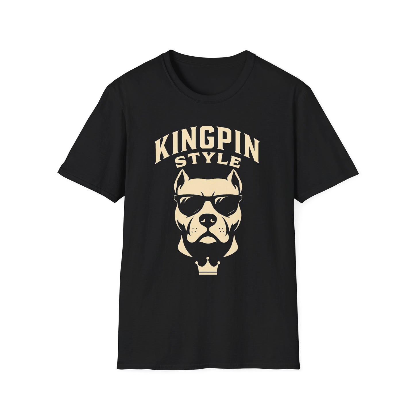 Kingpin Style Dog T-Shirt Adult Unisex | Cool Pet Lover Tee | Funny Gift for Dog Owners | Casual Wear | Animal Lover Gift