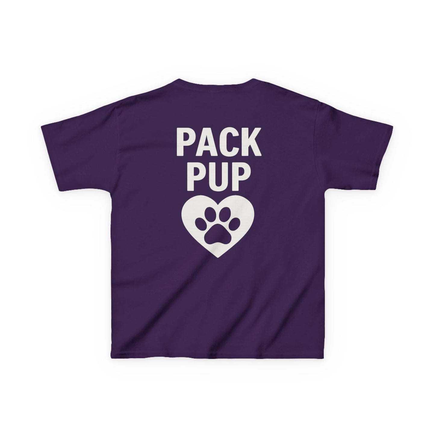 Pack Pup Youth Dog Shirt – Matching Family Rescue Tee – Front Pack Member Logo – Back Pack Pup Design – Gildan 5000B Heavy Cotton – Kid’s Two-Sided Rescue Shirt – Animal Shelter Support – Dog Lover Gift – Pack Collection, Adult Unisex T-Shirt