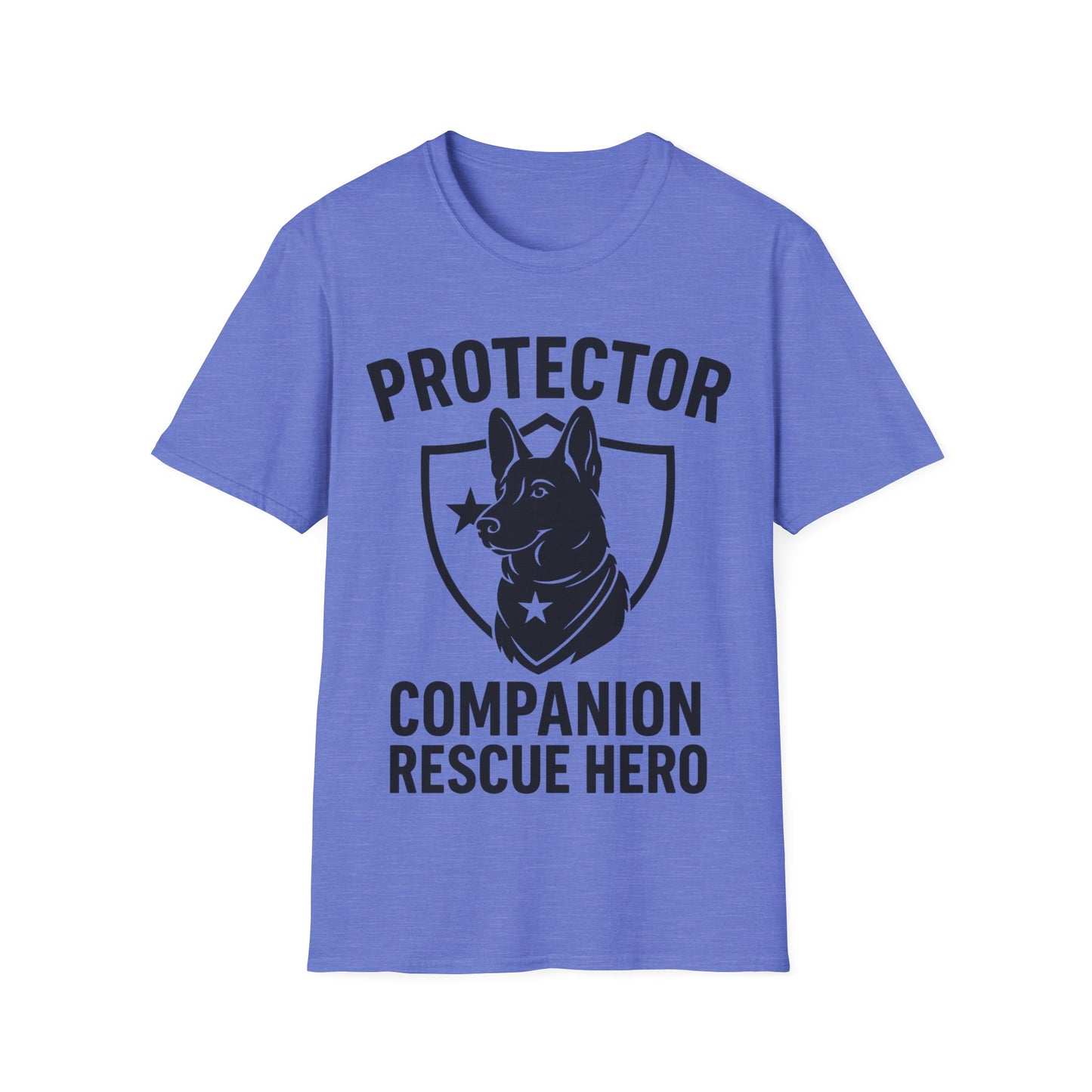 Protector Companion Rescue Hero Shirt – Patriotic Dog Lover T-Shirt – Dog Rescue USA Flag Inspired Tee – Military Style Dog Parent Gift – Adopted and Adored Apparel, Adult Unisex T-Shirt