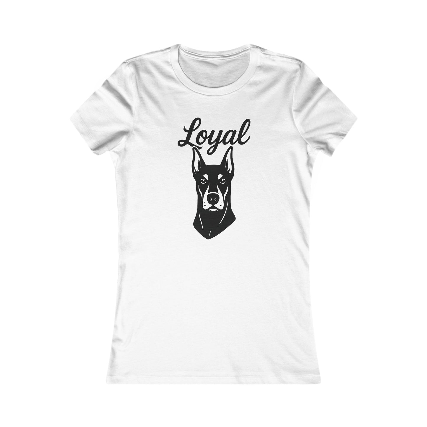 Loyal Doberman Pinscher Dog Lover's Tee, Gift for Dog Owners, Cute Pet Shirt, Animal Lover Apparel, Casual Everyday Wear, Adult Unisex T-Shirt