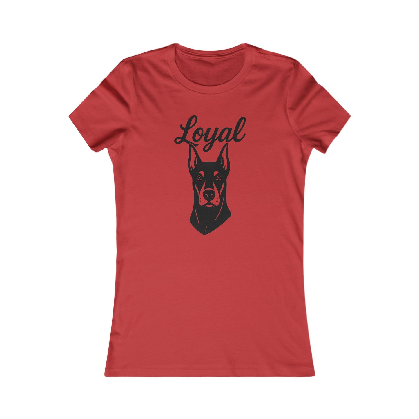 Loyal Doberman Pinscher Dog Lover's Tee, Gift for Dog Owners, Cute Pet Shirt, Animal Lover Apparel, Casual Everyday Wear, Adult Unisex T-Shirt